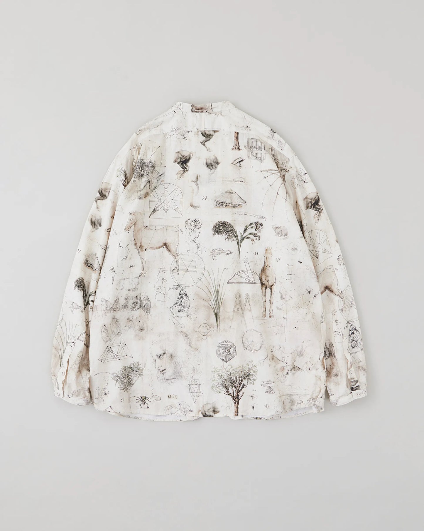 NICENESS 25AW V.CHAD / Printed Narrow Collar Shirt Jacket
