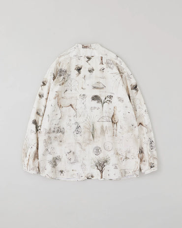 NICENESS 25AW V.CHAD / Printed Narrow Collar Shirt Jacket