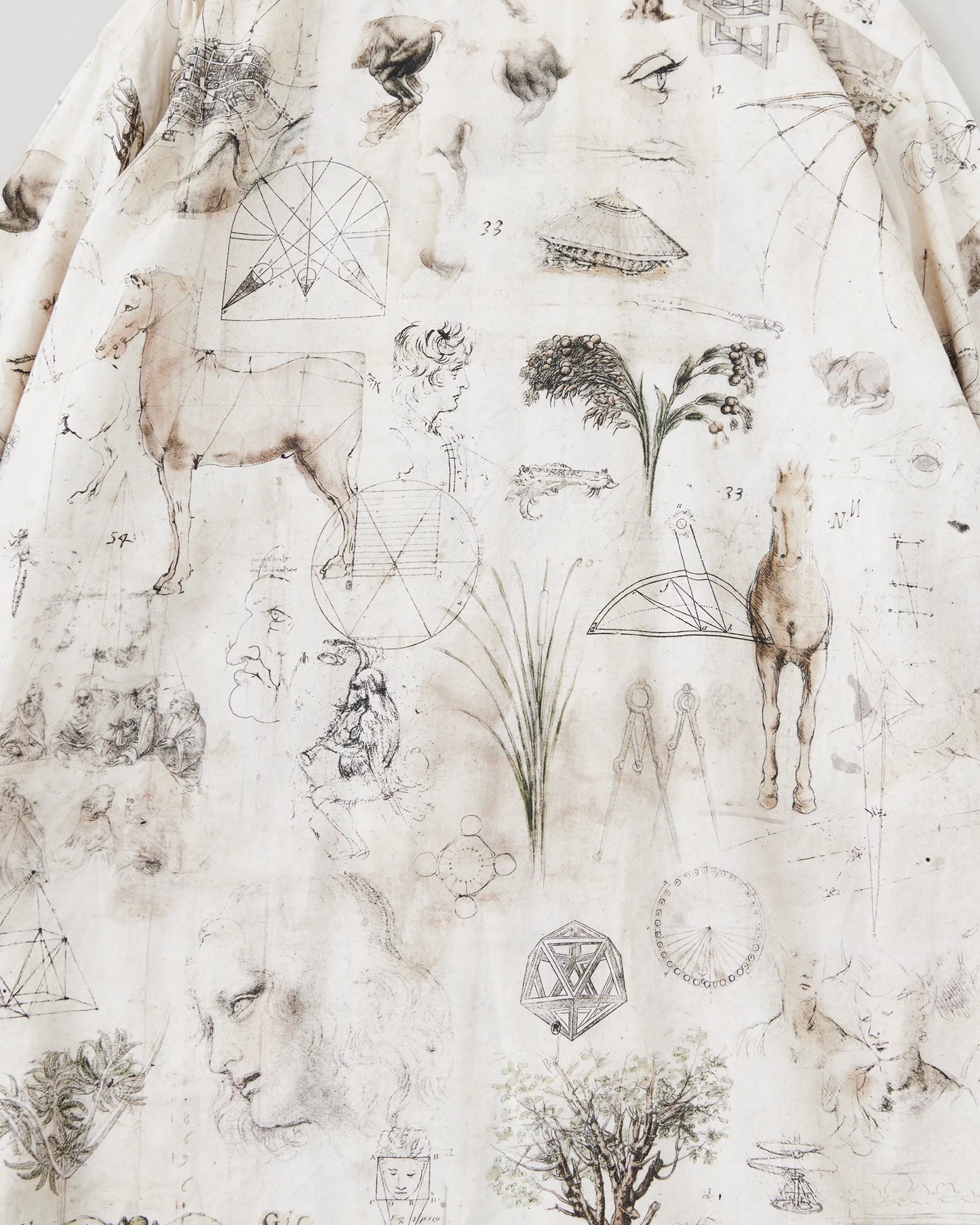 NICENESS 25AW V.CHAD / Printed Narrow Collar Shirt Jacket