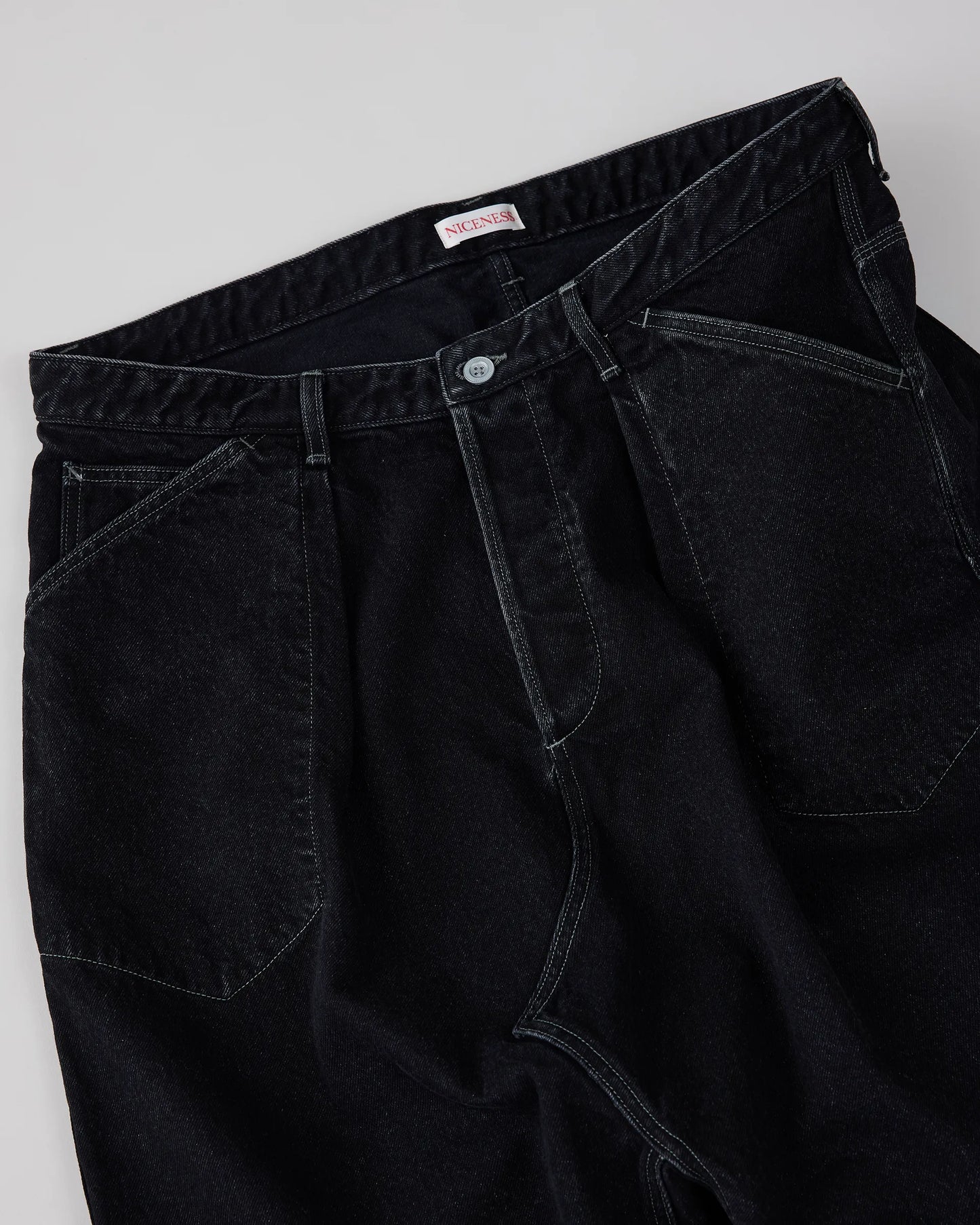 NICENESS 25SS B.STU / Aged Effect Baggy Shorts