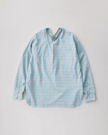 NICENESS 25SS HARPER / Ombre Check Pullover Zipneck Shirt