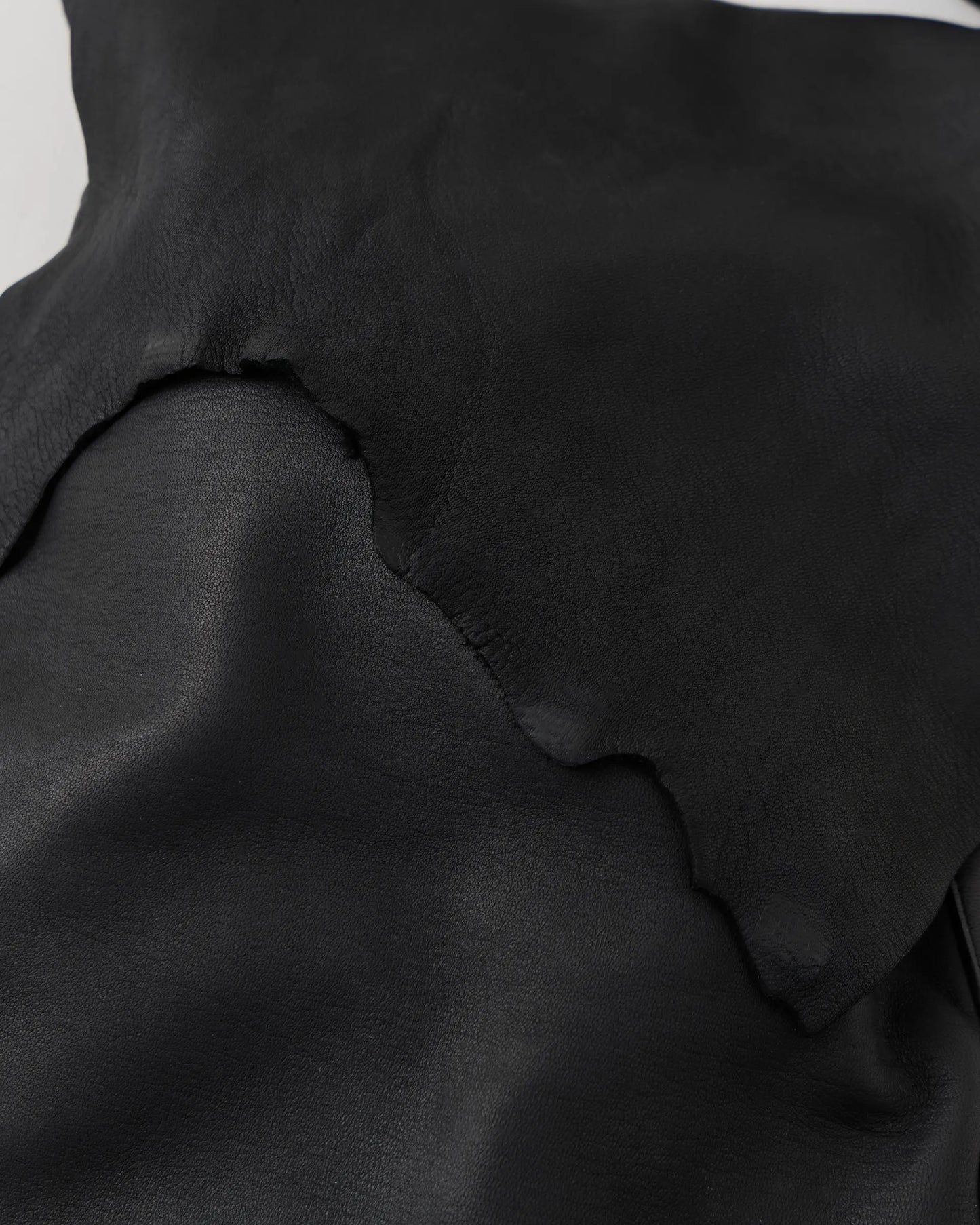 NICENESS 25AW OD.MARTY / Oiled Deer Leather Scrunched Shoulder Bag