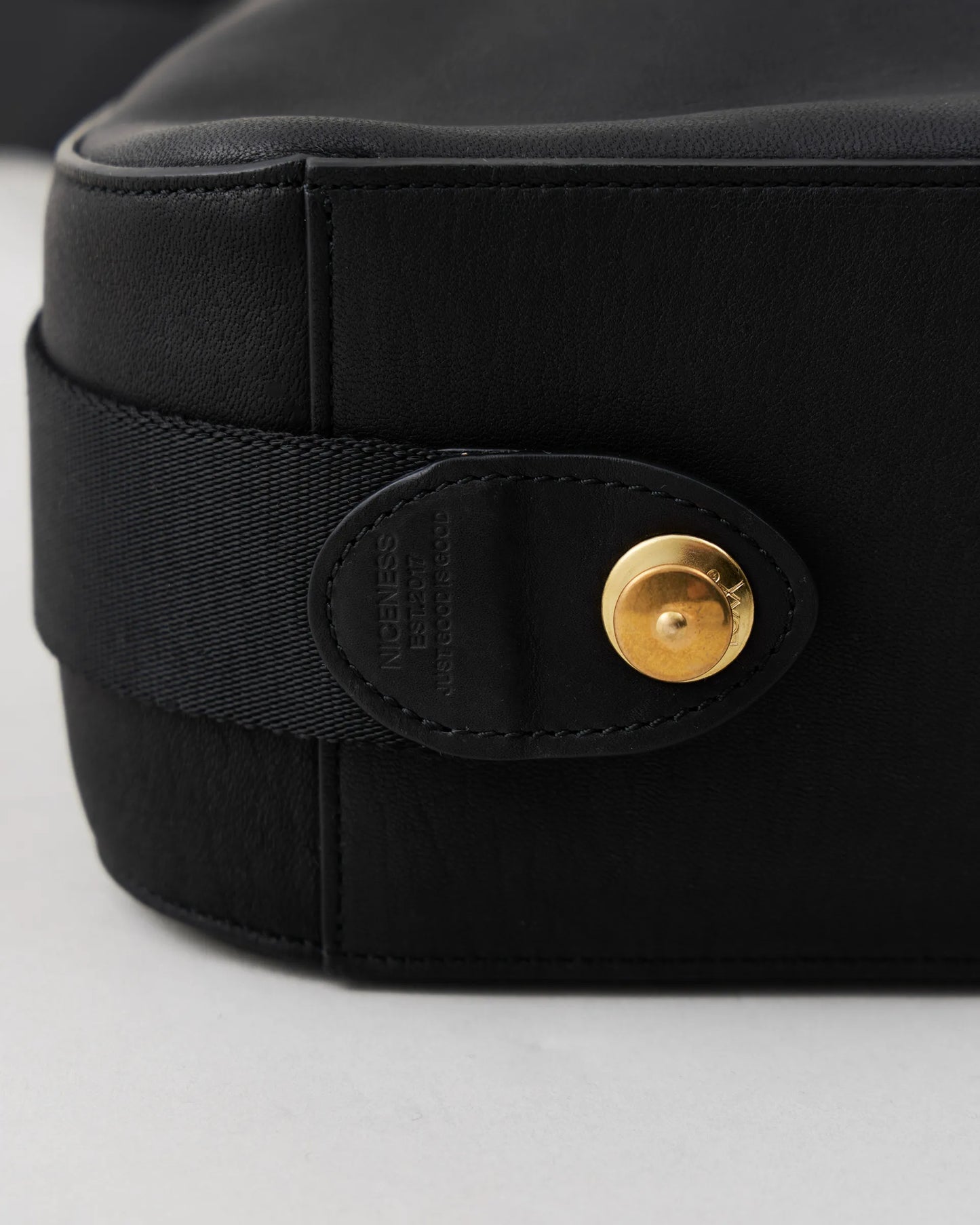 NICENESS 25AW OD.MARTY / Oiled Deer Leather Scrunched Shoulder Bag