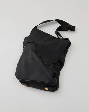 NICENESS 25AW OD.MARTY / Oiled Deer Leather Scrunched Shoulder Bag