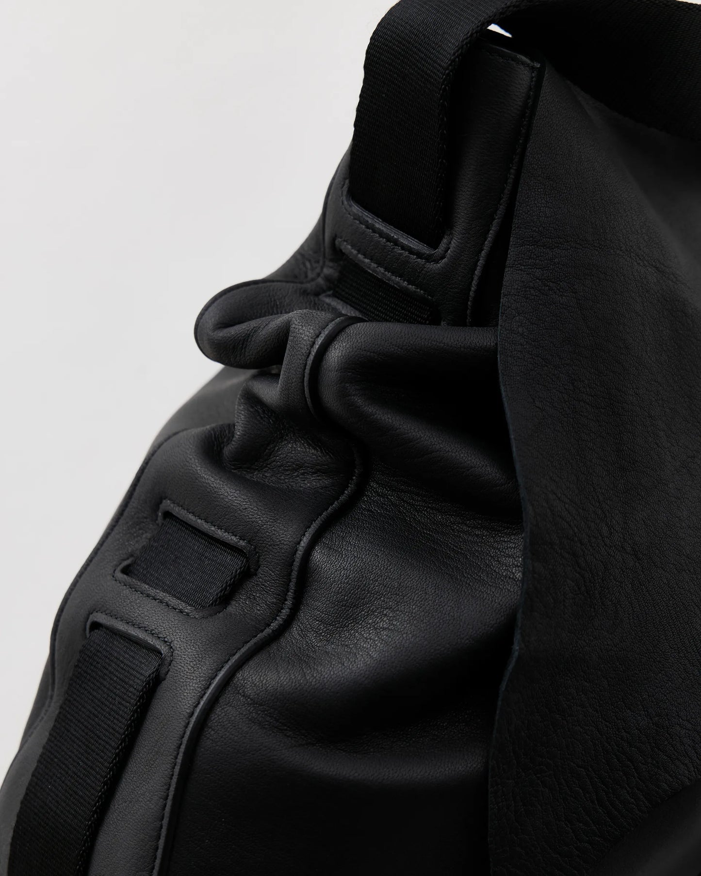 NICENESS 25AW OD.MARTY / Oiled Deer Leather Scrunched Shoulder Bag