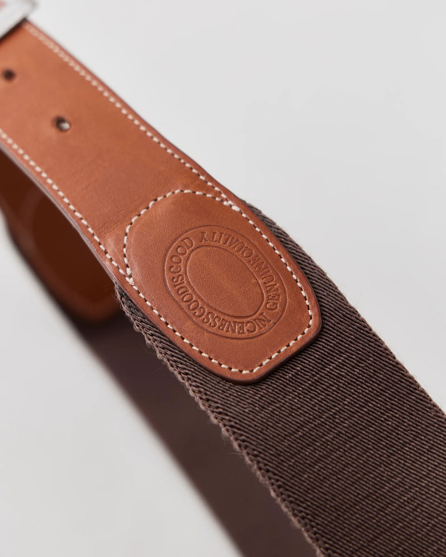 NICENESS 25AW HANSGEN / Leather Tab Webbing Belt