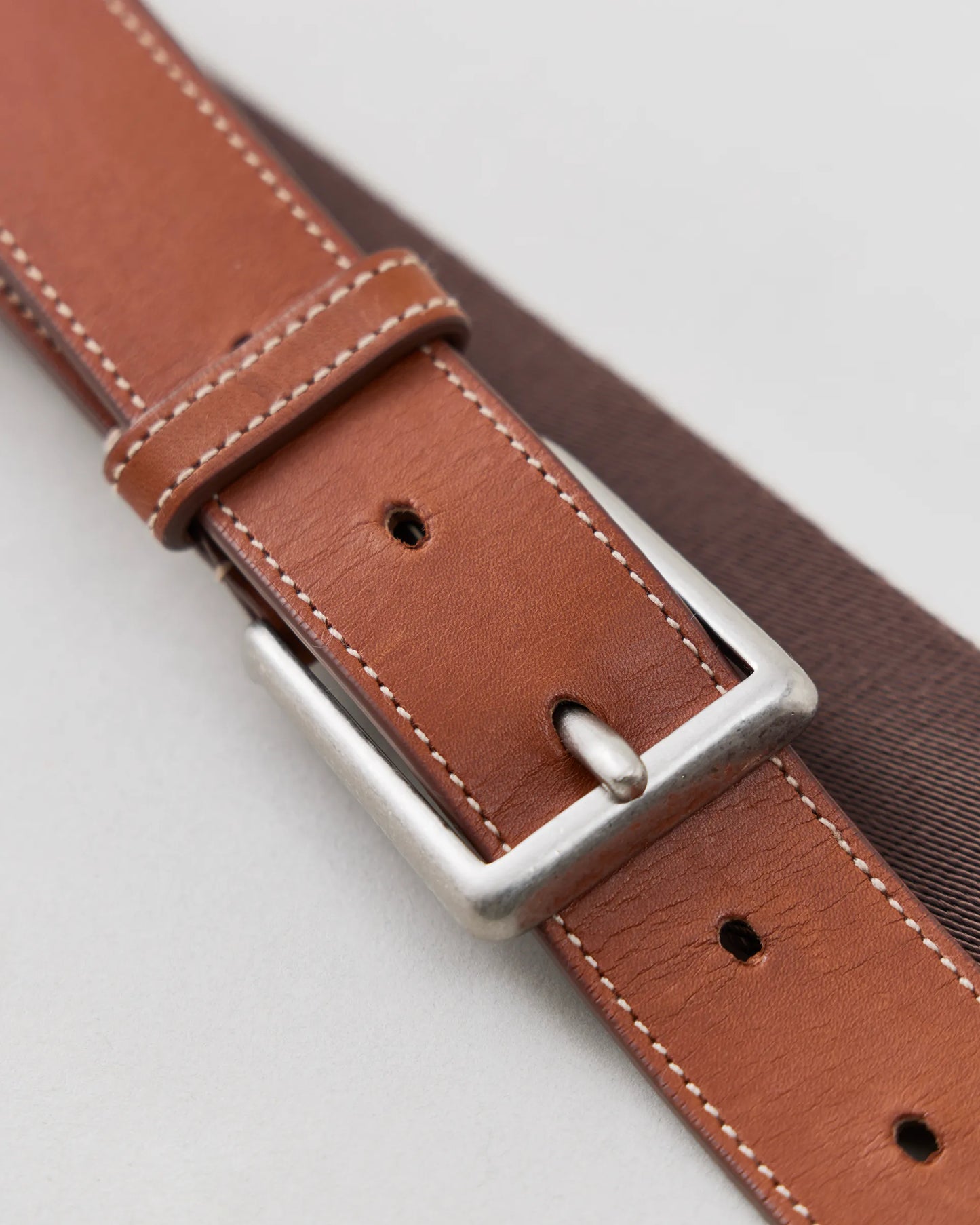 NICENESS 25AW HANSGEN / Leather Tab Webbing Belt