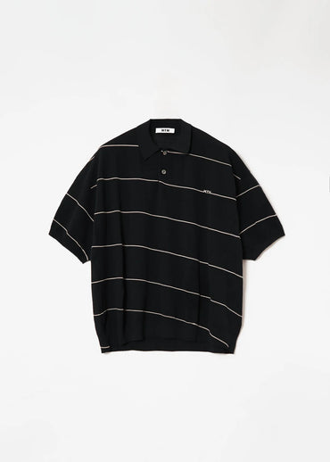 NTN 25SS ANGLE BORDER KNIT POLO