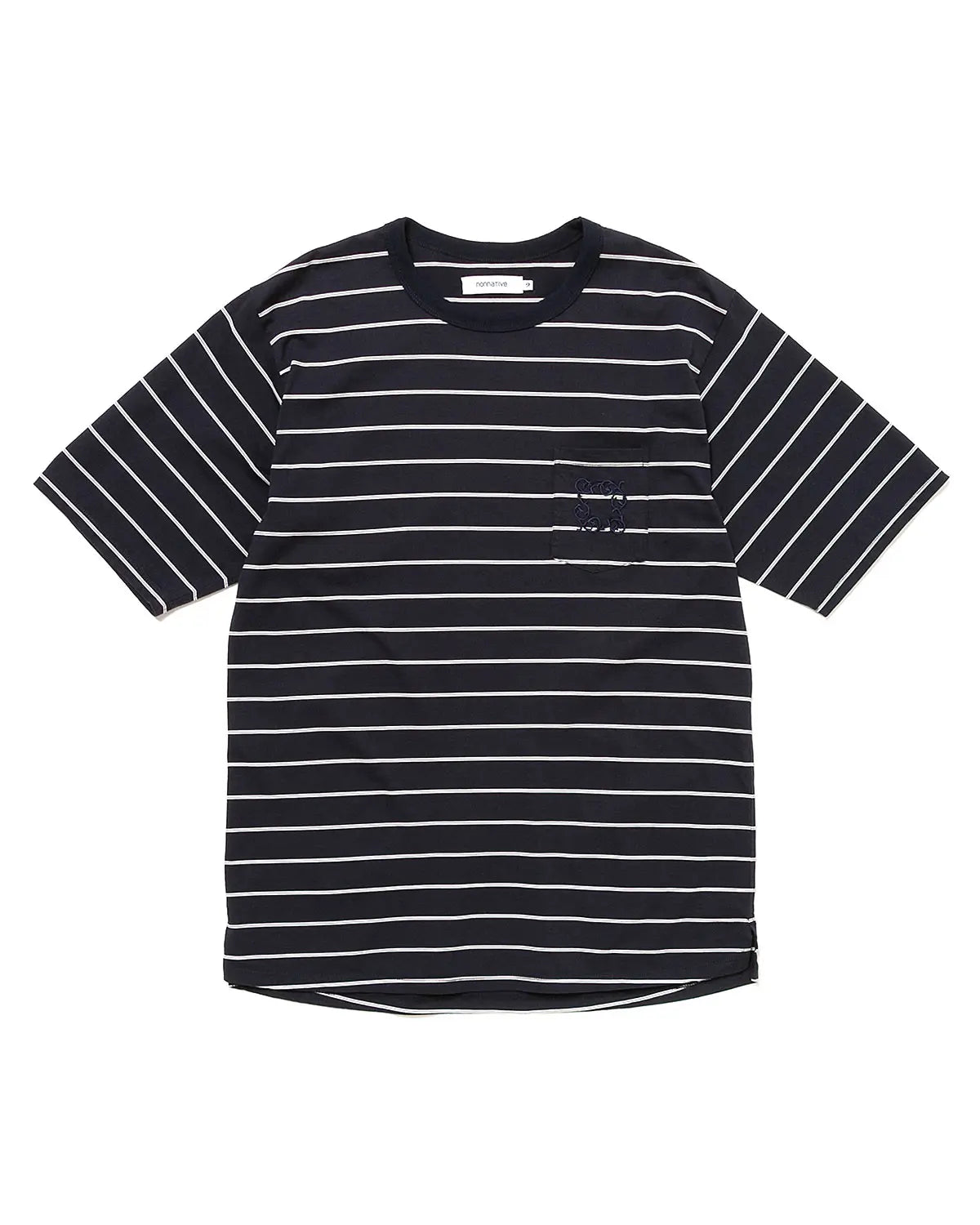 nonnative 25SS DWELLER S/S TEE BORDER COTTON JERSEY