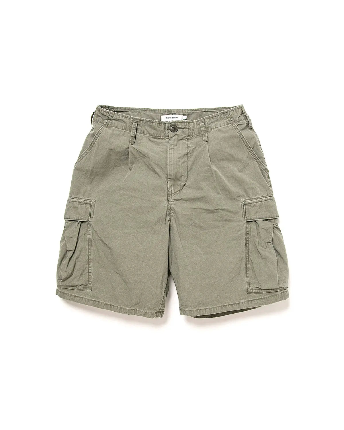nonnative 25SS TROOPER 6P SHORTS COTTON TYPEWRITER SULFUR DYE
