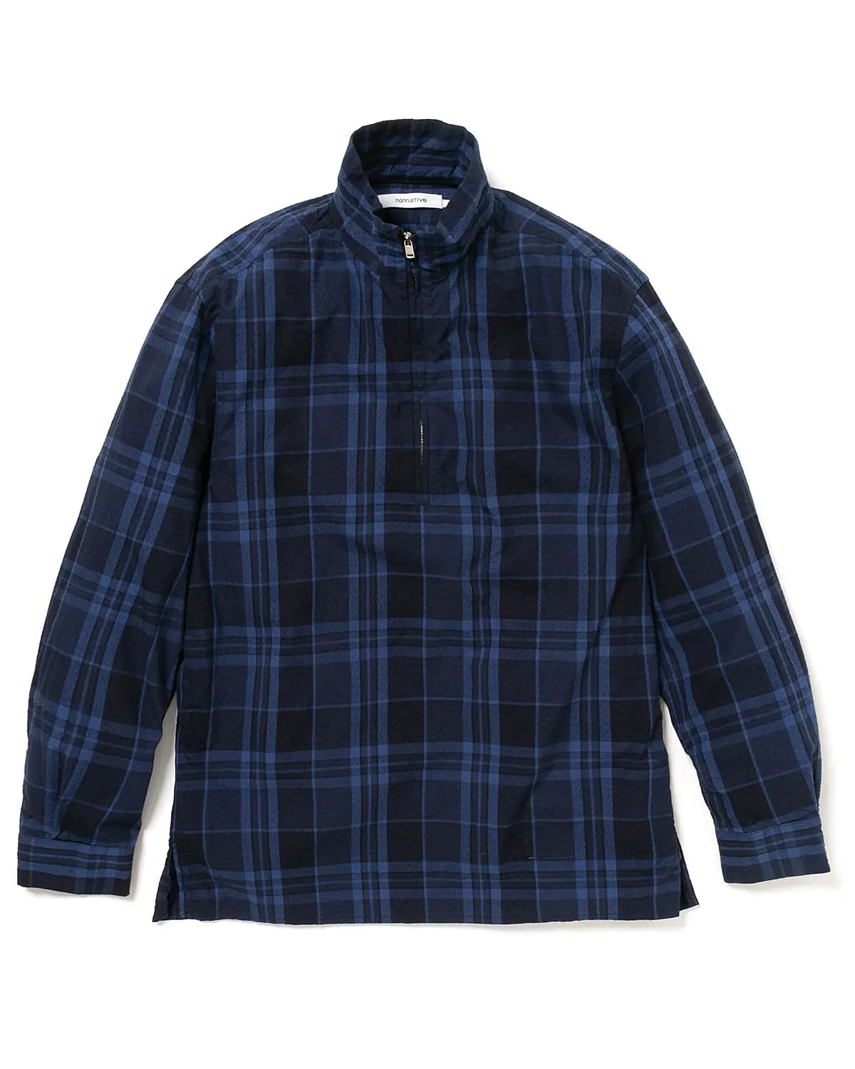 nonnative 25SS MARINER PULLOVER L/S SHIRT COTTON PUNCHING MADRAS CHECK