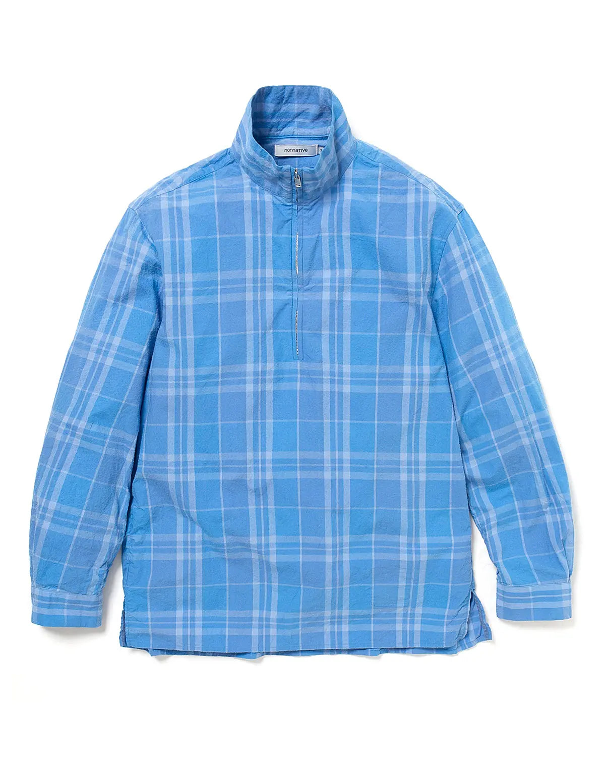 nonnative 25SS MARINER PULLOVER L/S SHIRT COTTON PUNCHING MADRAS CHECK
