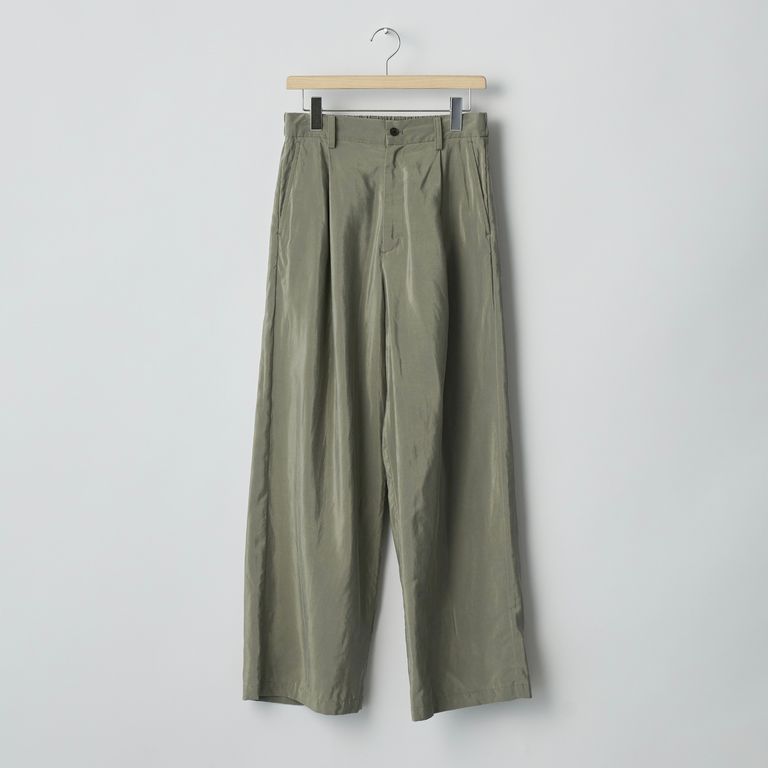 ssstein 25AW Silk/Nylon Wide Easy Trousers