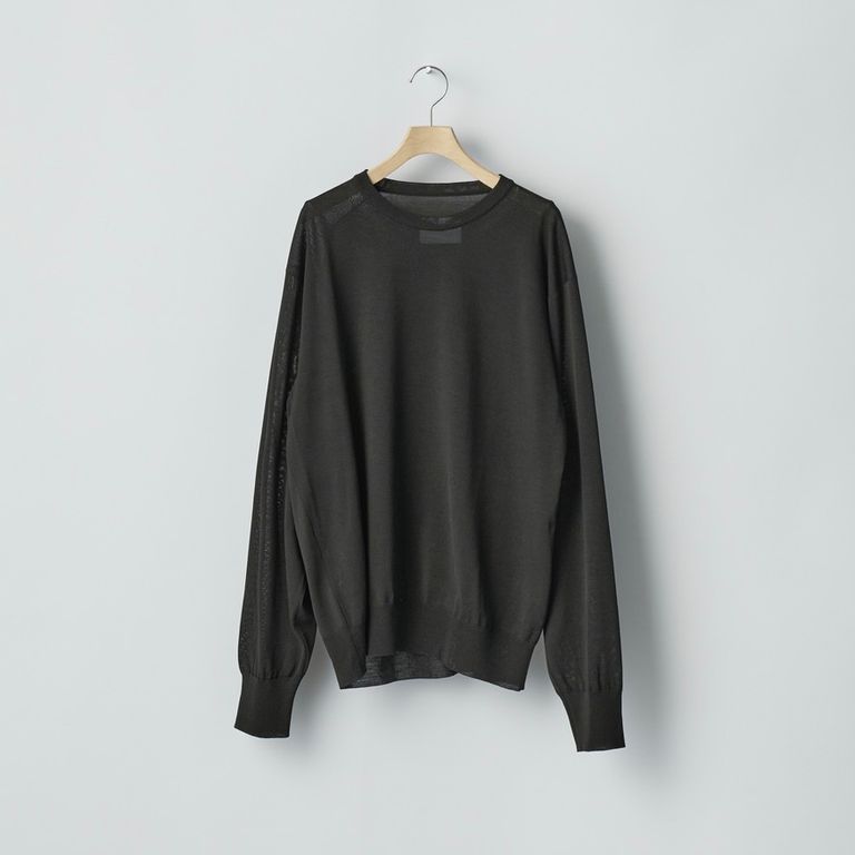 ssstein 25AW Wool/Silk Knit Crew Neck LS