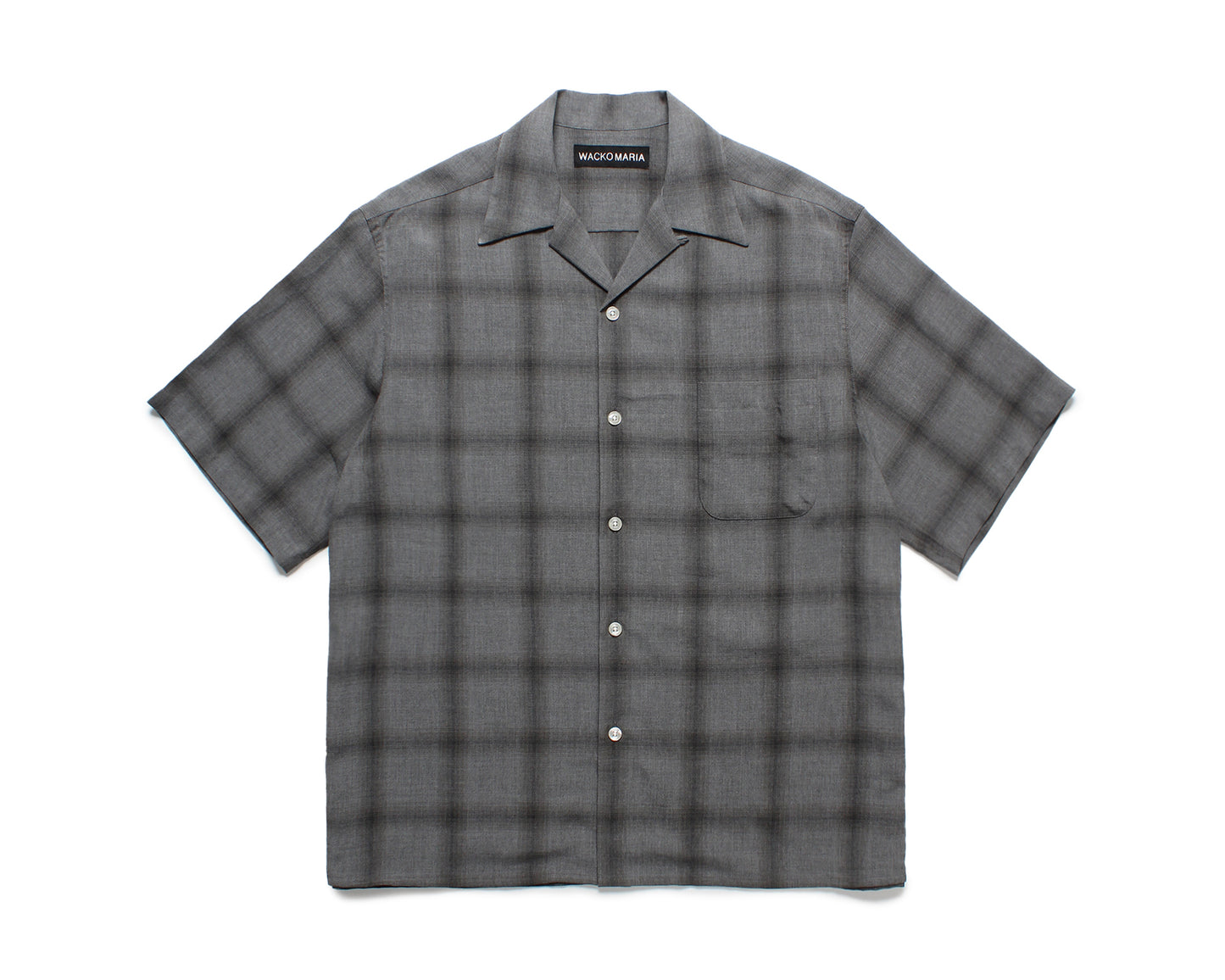 WACKO MARIA 25SS CHECK OPEN COLLAR SHIRT