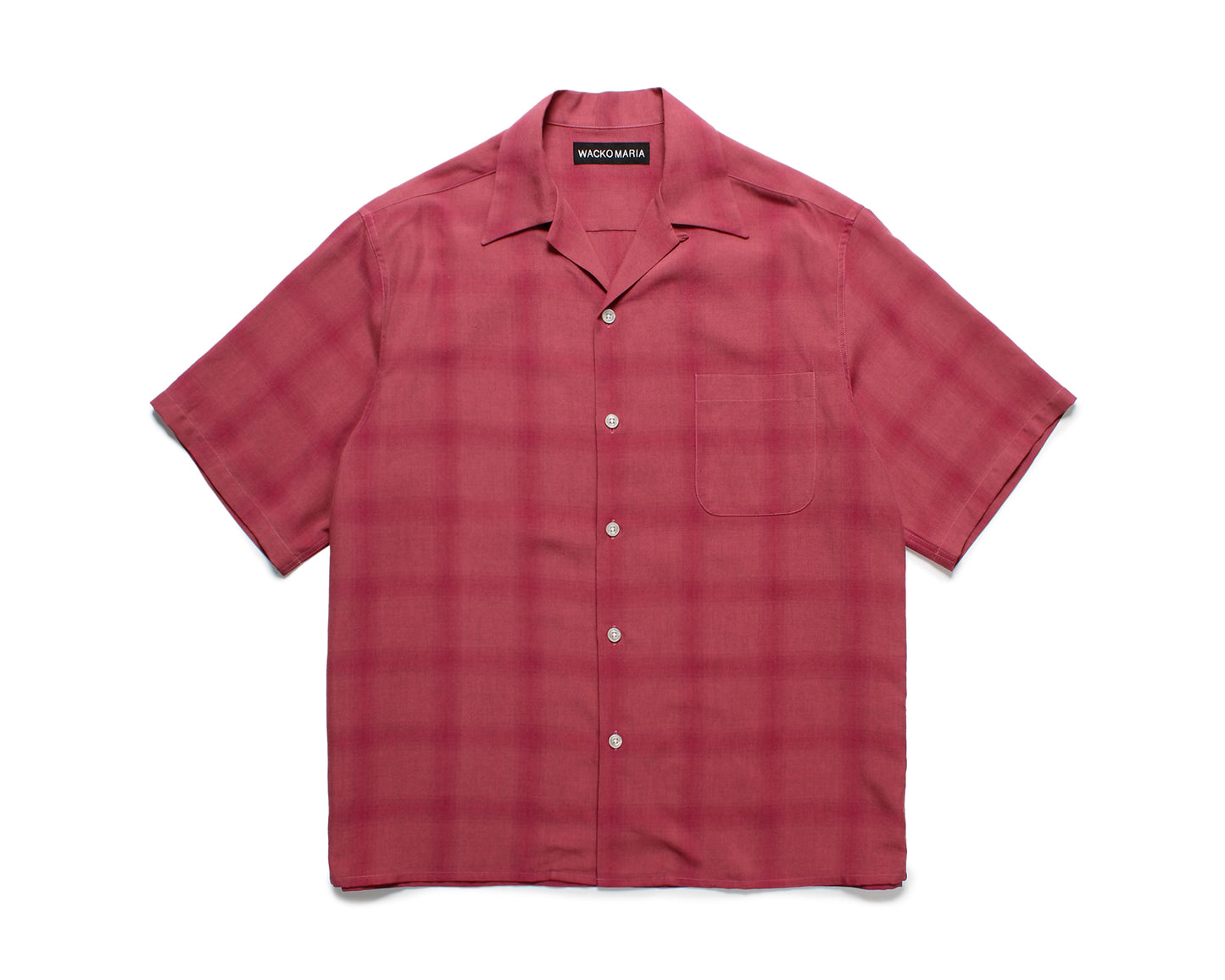 WACKO MARIA 25SS CHECK OPEN COLLAR SHIRT