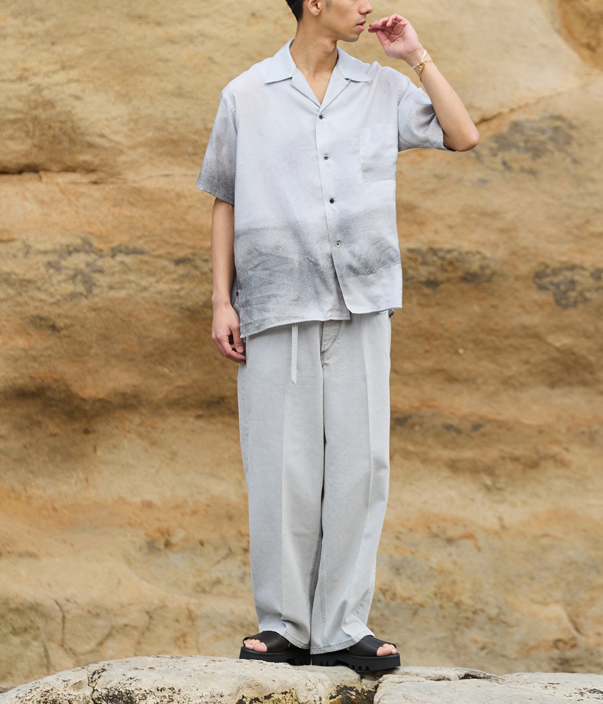 YOKE / 別注 LANDSCAPE S/S SHIRTS EX