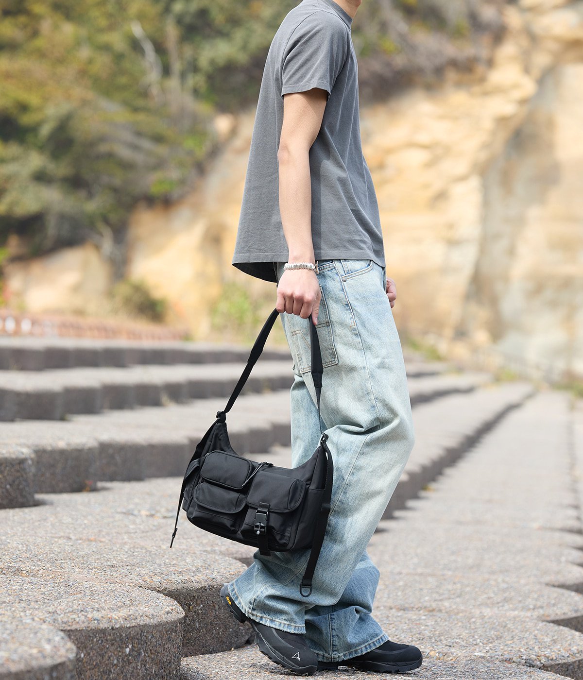 BAICYCLON by bagjack x ONLY ARK / DELUXE MULTI POCKETS SHOULDER BAG