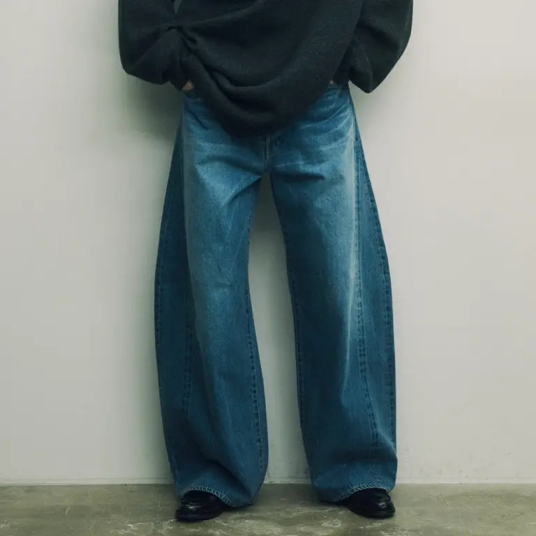 ssstein 25AW Deformation Wide Denim Jeans