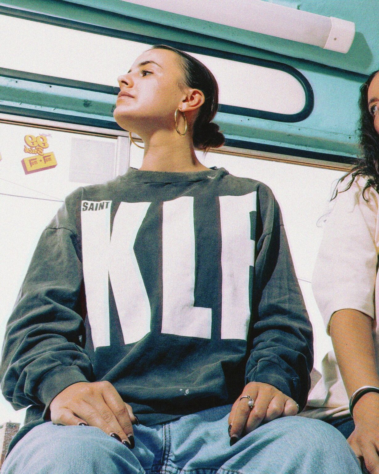SAINT Mxxxxxx x THE KLF / KLF_LS TEE_WHITE KLF
