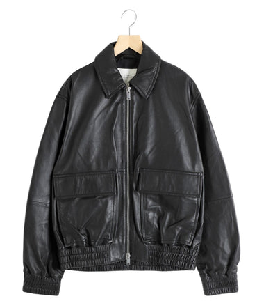 STUDIO NICHOLSON / LEATHER BOMBER JACKET - PISTON -