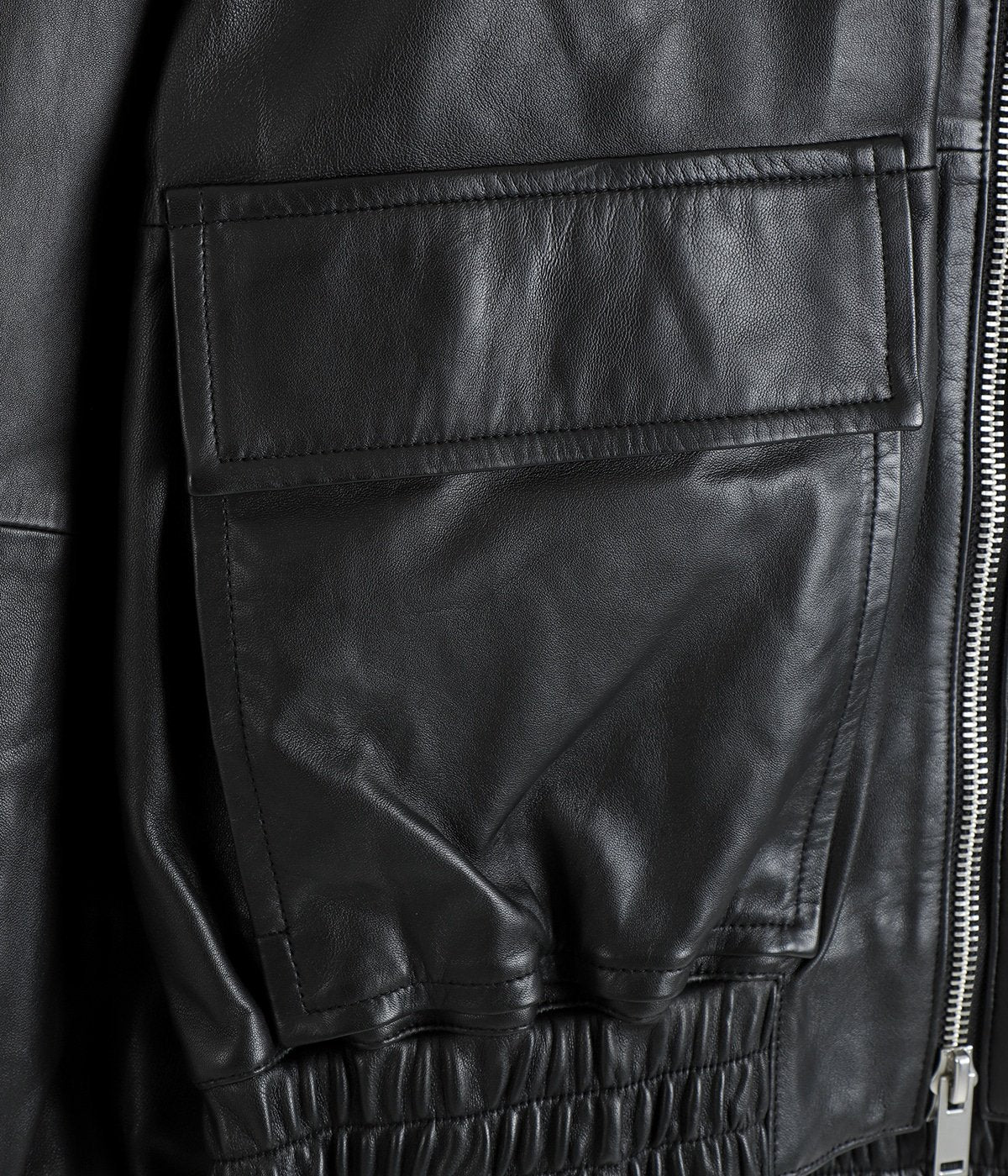 STUDIO NICHOLSON / LEATHER BOMBER JACKET - PISTON -
