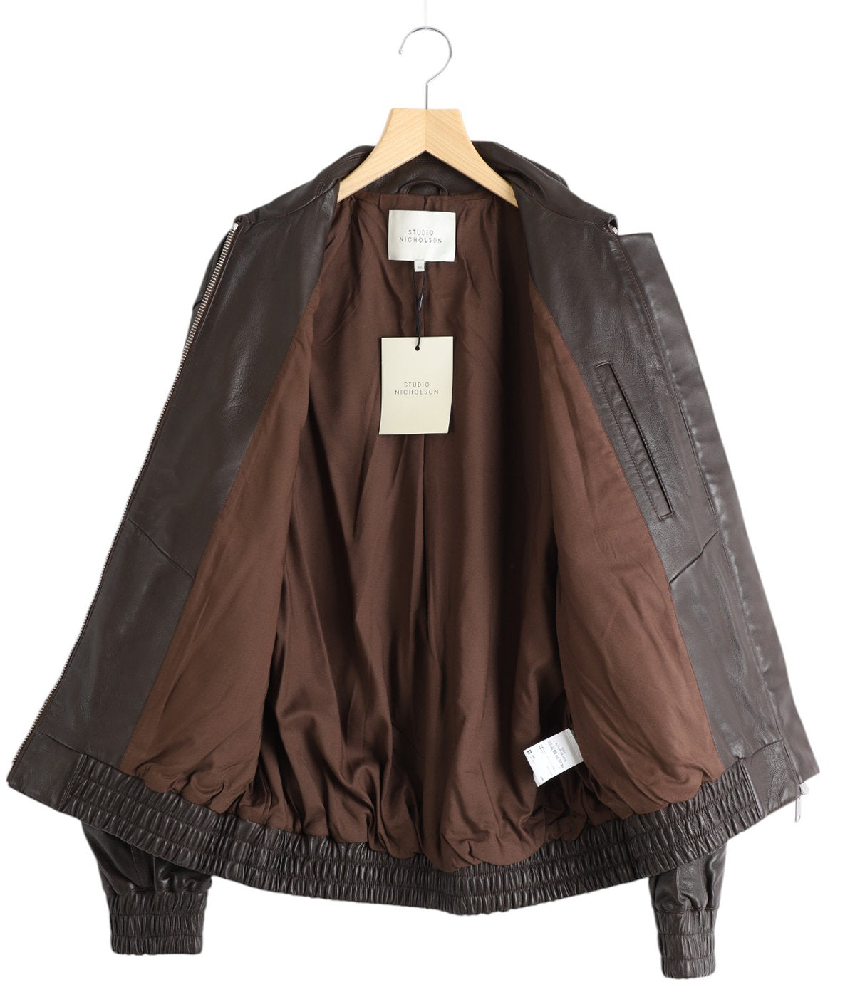 STUDIO NICHOLSON / LEATHER BOMBER JACKET - PISTON -
