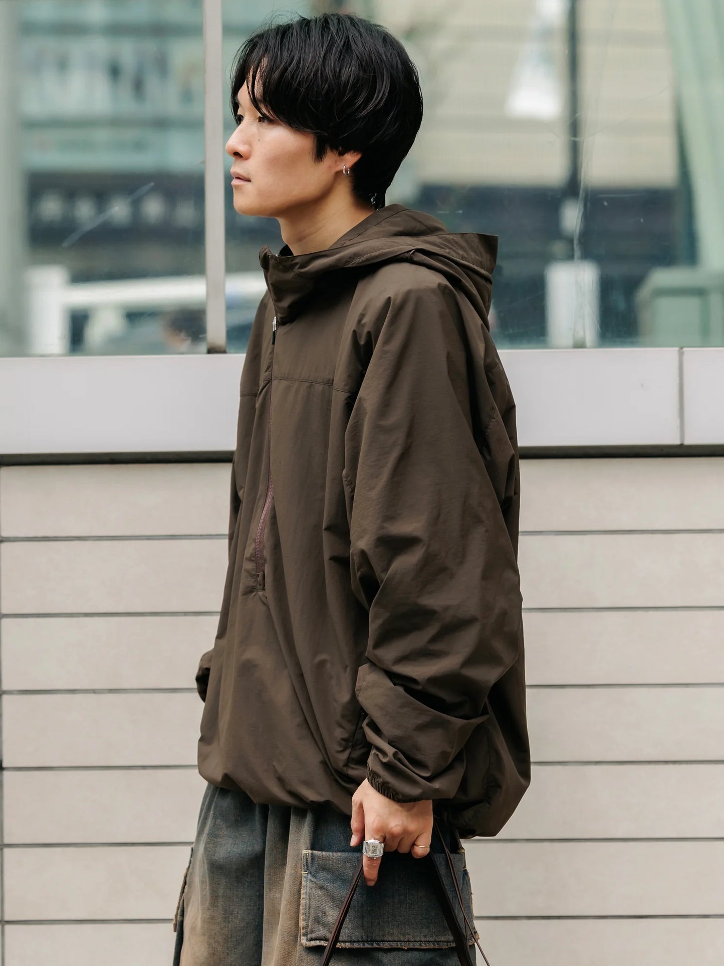 SandWaterr 25AW ORGANIZED HOODED PULLOVER / RIPSTOP NYLON