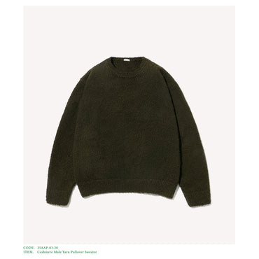 A.PRESSE 25AW Cashmere Mole Yarn Pullover Sweater