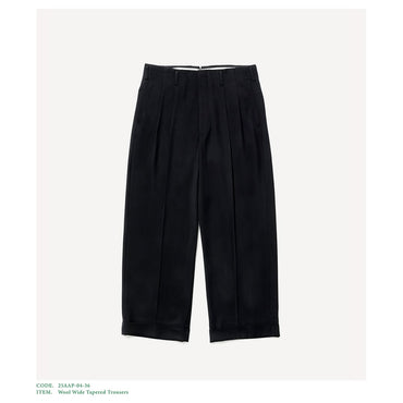 A.PRESSE 25AW Wool Wide Tapered Trousers
