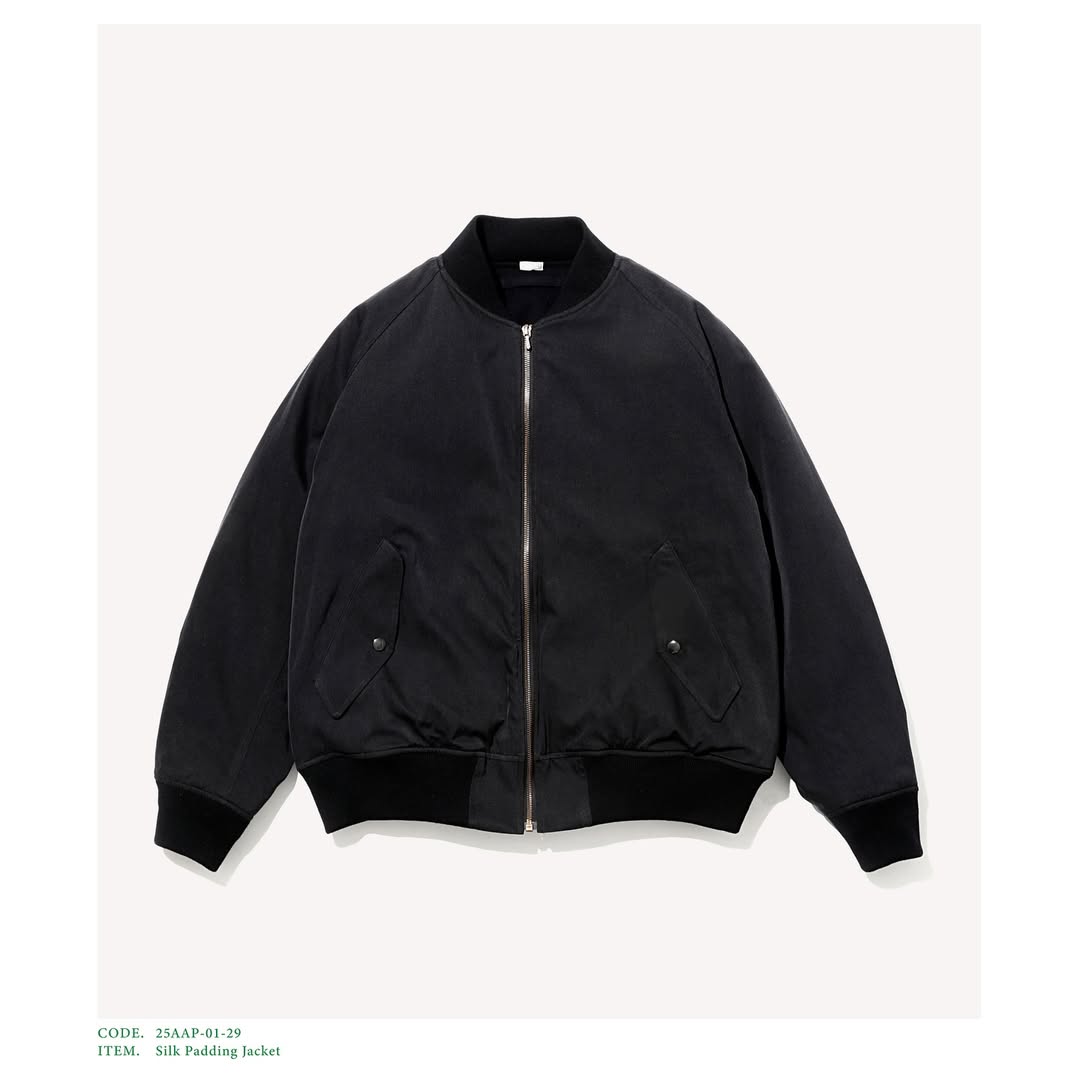 A.PRESSE 25AW Silk Padding Jacket