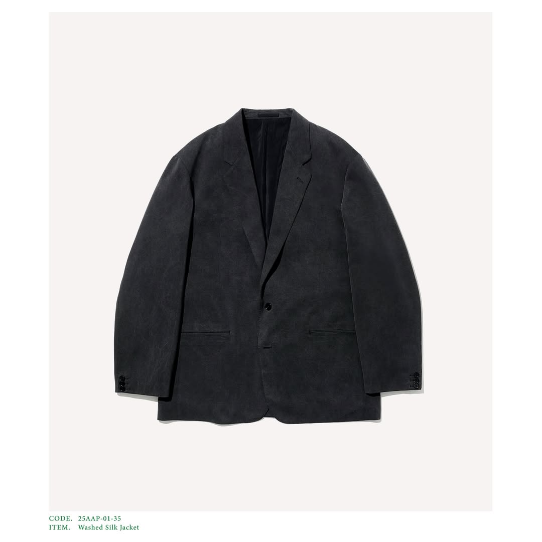 A.PRESSE 25AW Washed Silk Jacket
