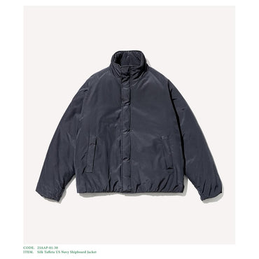 A.PRESSE 25AW Silk Taffeta US Navy Shipboard Jacket