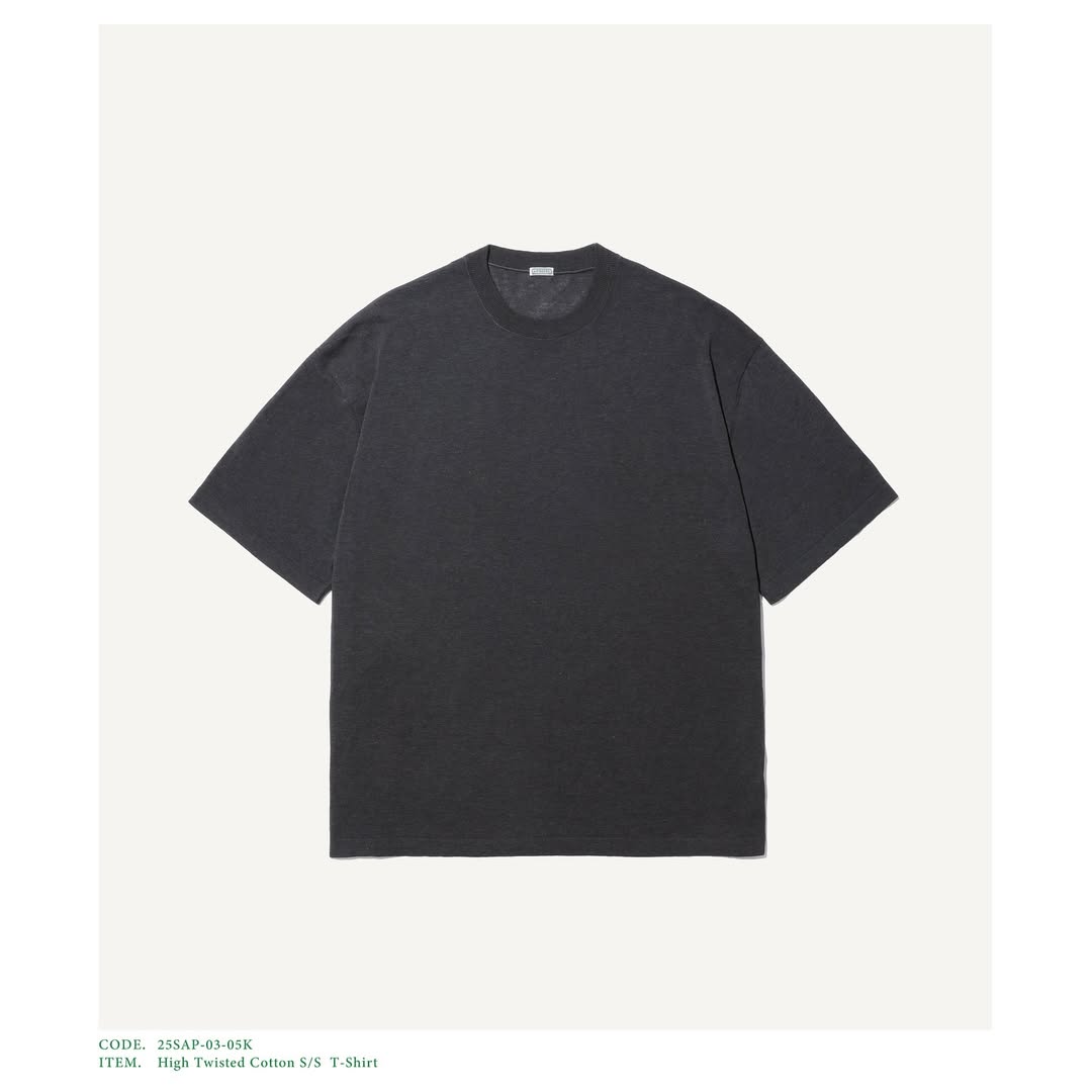 A.PRESSE 25SS High Twisted Cotton S/S T-Shirt