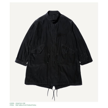 A.PRESSE 25SS Silk Taffeta M-65 Fishtail Parka