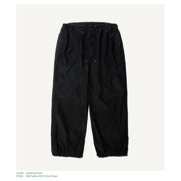 A.PRESSE 25SS Silk Taffeta M-51 Over Pants