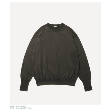 A.PRESSE 25SS Cotton knit L/S T-Shirt