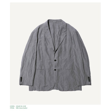 A.PRESSE 25SS Silk Linen Jacket