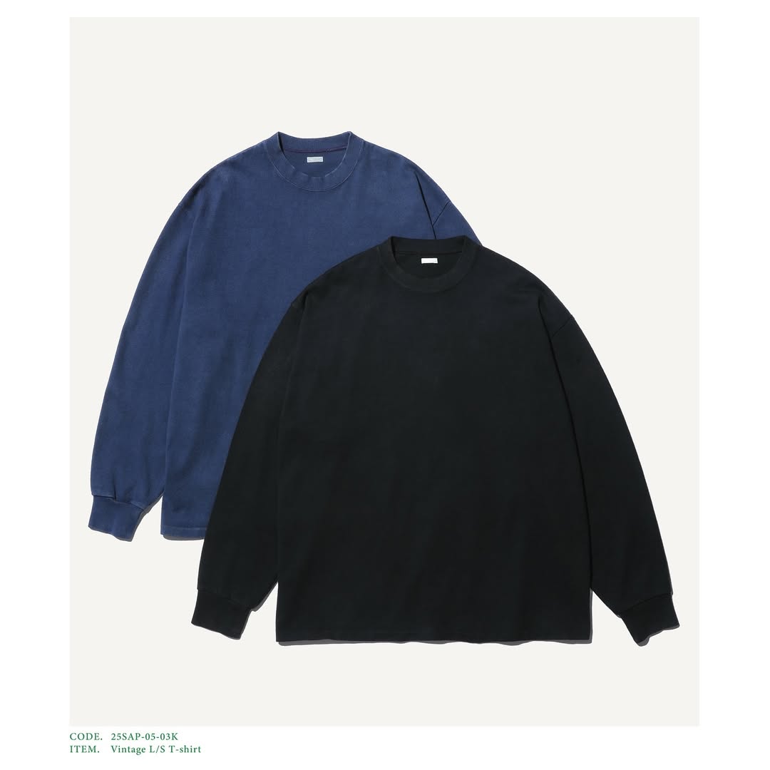 A.PRESSE 25SS Vintage L/S T-shirt