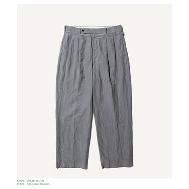 A.PRESSE 25SS Silk Linen Trousers