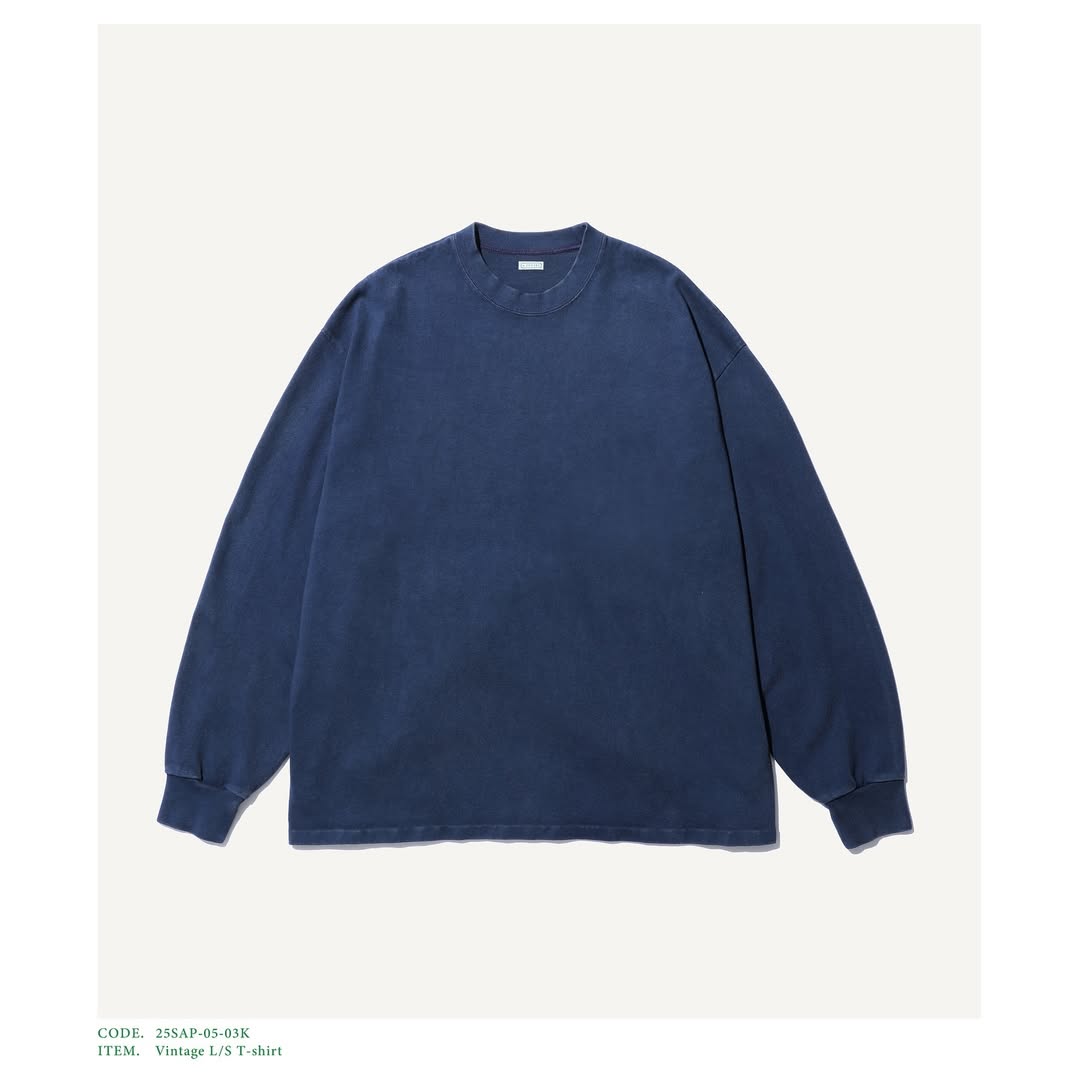 A.PRESSE 25SS Vintage L/S T-shirt