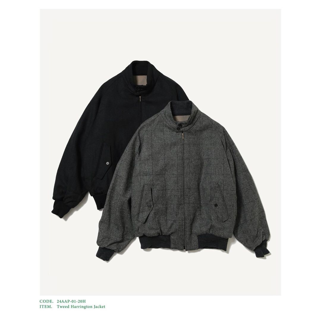 A.PRESSE 24AW Tweed Harrington Jacket – Vintage Concept Store