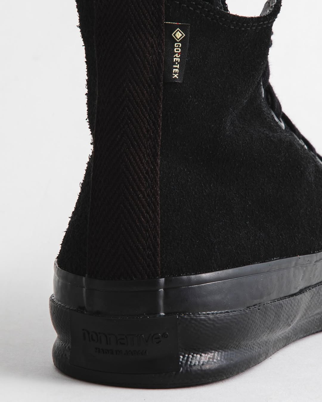 nonnative x MINEDENIM / DWELLER TRAINER HI COW LEATHER WITH GORE-TEX by SPINGLE
