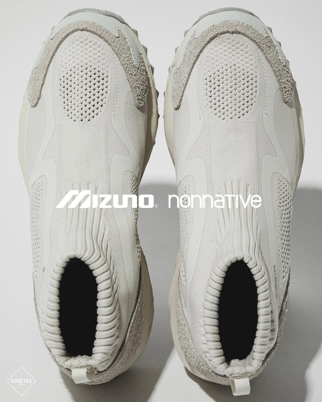 nonnative × Mizuno / WAVE MUJIN TL MID GTX “OFF WHITE”