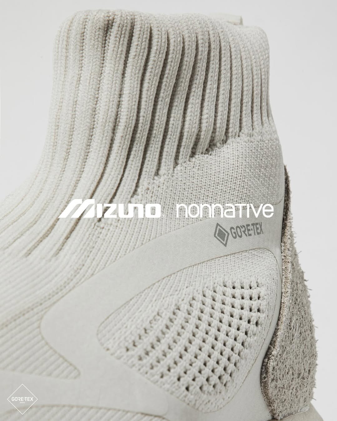 nonnative × Mizuno / WAVE MUJIN TL MID GTX “OFF WHITE”