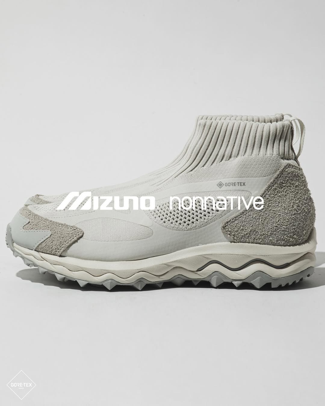 nonnative × Mizuno / WAVE MUJIN TL MID GTX “OFF WHITE”