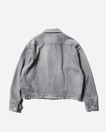 Unlikely 25AW Unlikely Time Travel Trucker Jacket Gray Denim