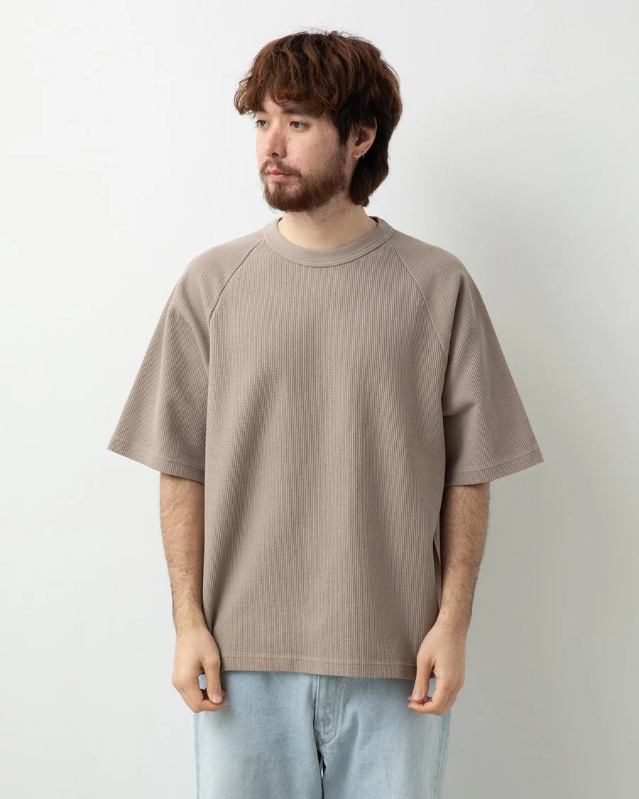 blurhmsROOTSTOCK 25SS ROUGH&SMOOTH THERMAL RAGLAN TEE