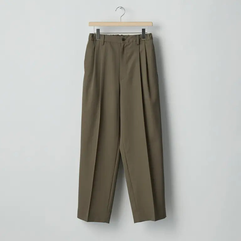 ssstein 25AW Two Tuck Easy Trousers(2/90 WOOL GABARDINE)