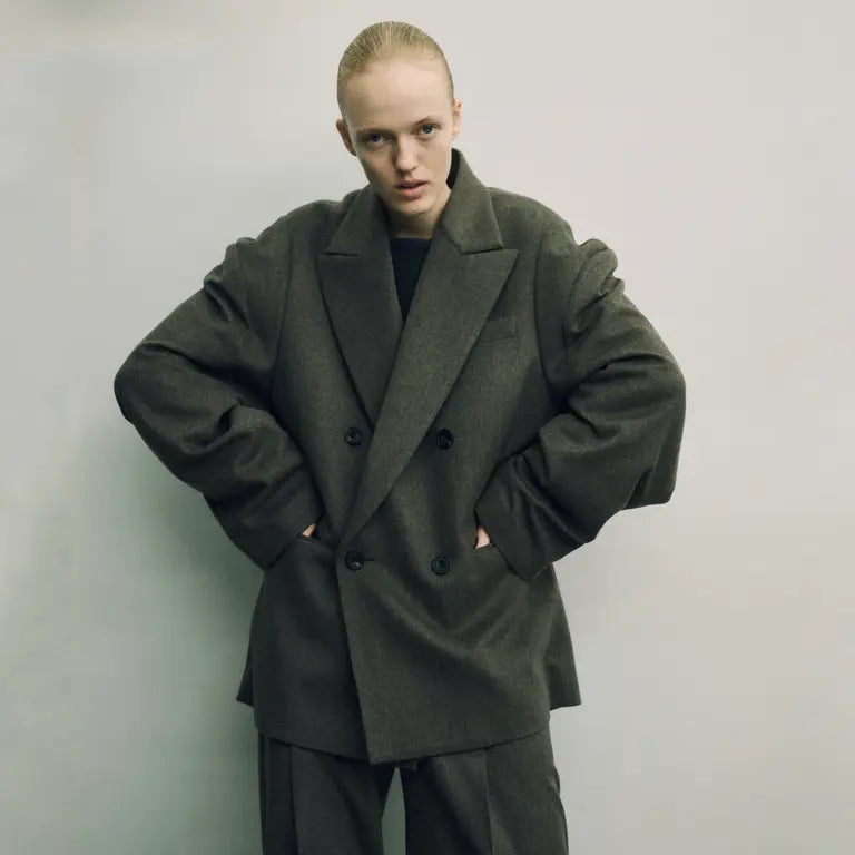ssstein 25AW Wool Doeskin Deformed Shoulder Jacket